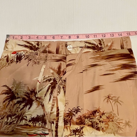 Lucky brand drawstring pants in vintage inspired island print - Picture 8 of 11